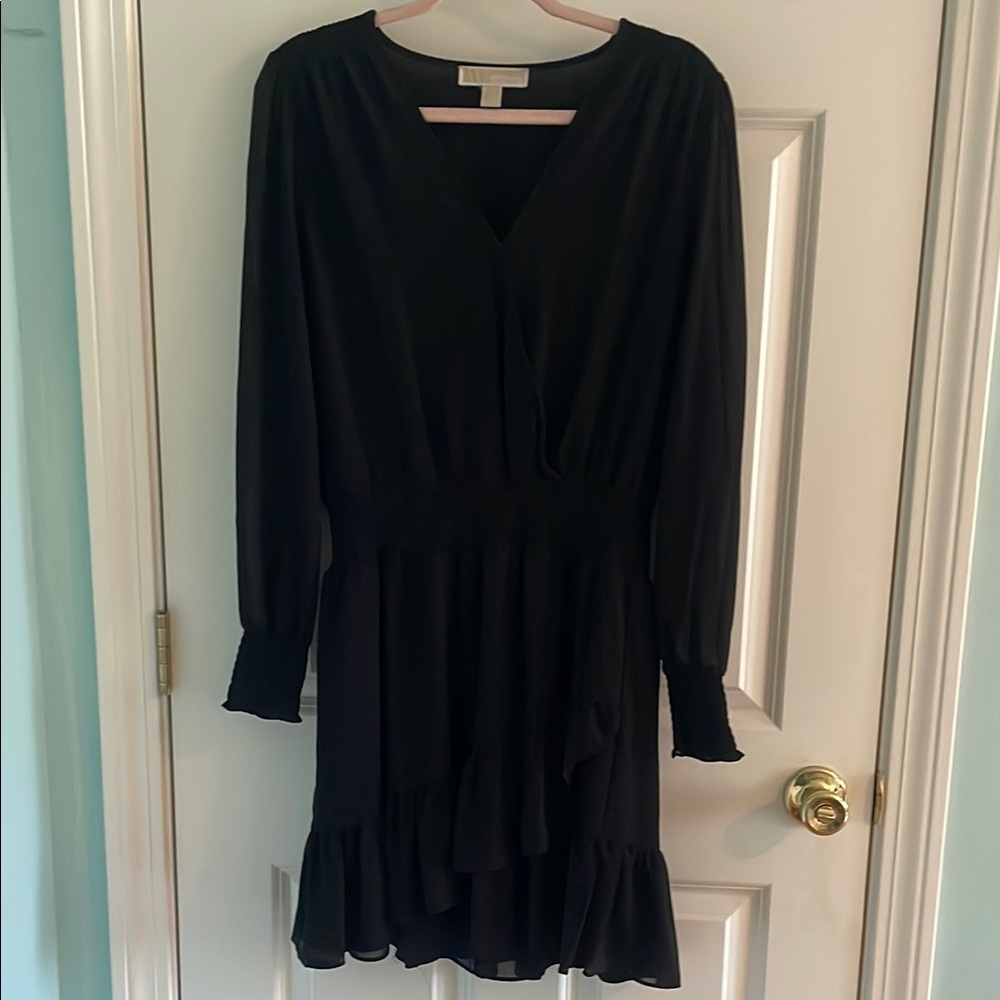 Elegant Flowy Black Dress